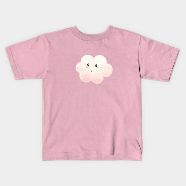 Cute cloud design 3 Kids T-Shirt by Mydrawingsz